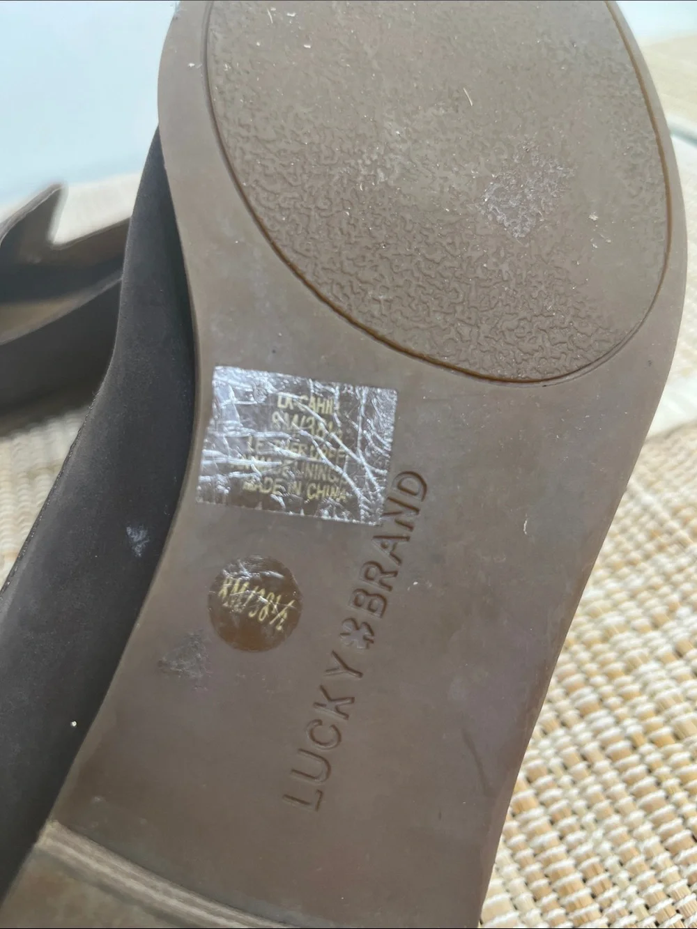 Lucky Brand Cahill Brown Leather Flats Size 8